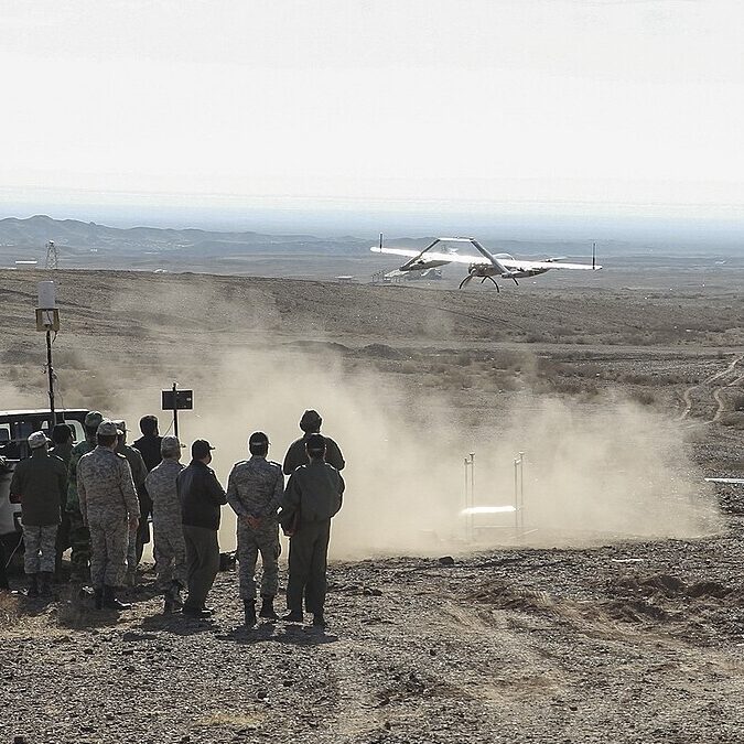 Iran drone exercise_Student News Agency_WikiM