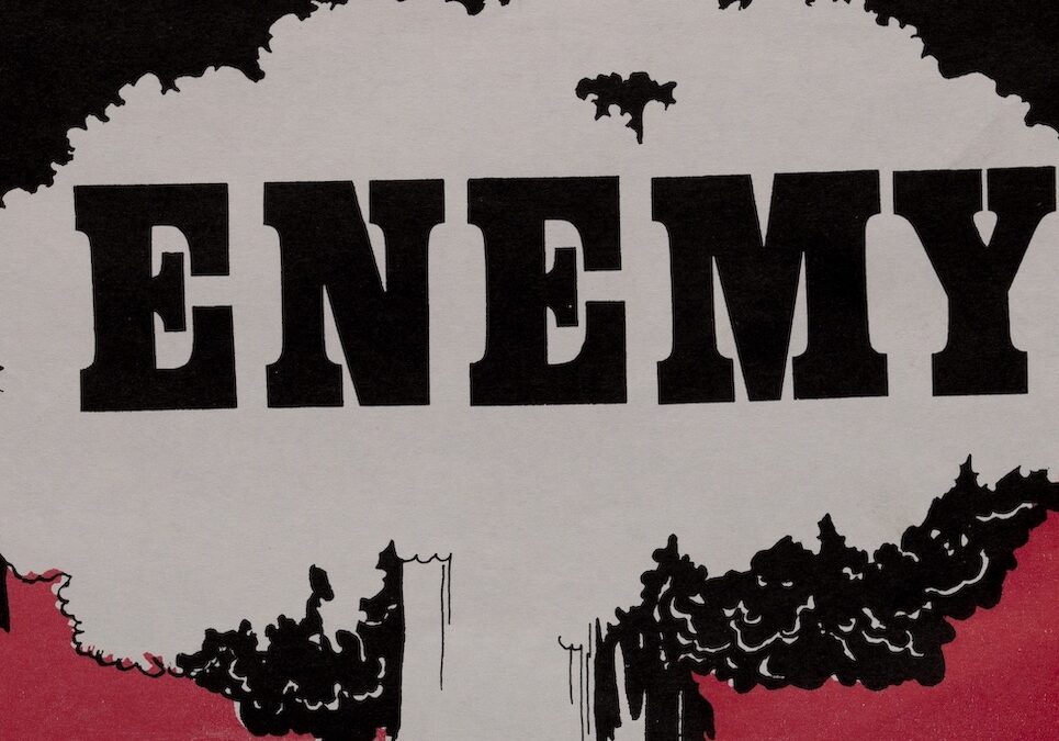L0075379 "This is the Enemy" MCANW poster, 1980s
Credit: Wellcome Library, London. Wellcome Images
images@wellcome.ac.uk
http://wellcomeimages.org
Poster "This is the Enemy. Not the Russians, Not the Americans, This is the Enemy". 

Medact was formed in 1992 as a merger between the Medical Campaign Against Nuclear Weapons (MCANW) and the Medical Association for the Prevention of War (MAPW).
1980s Medact 
Published:  - 

Copyrighted work available under Creative Commons Attribution only licence CC BY 4.0 http://creativecommons.org/licenses/by/4.0/